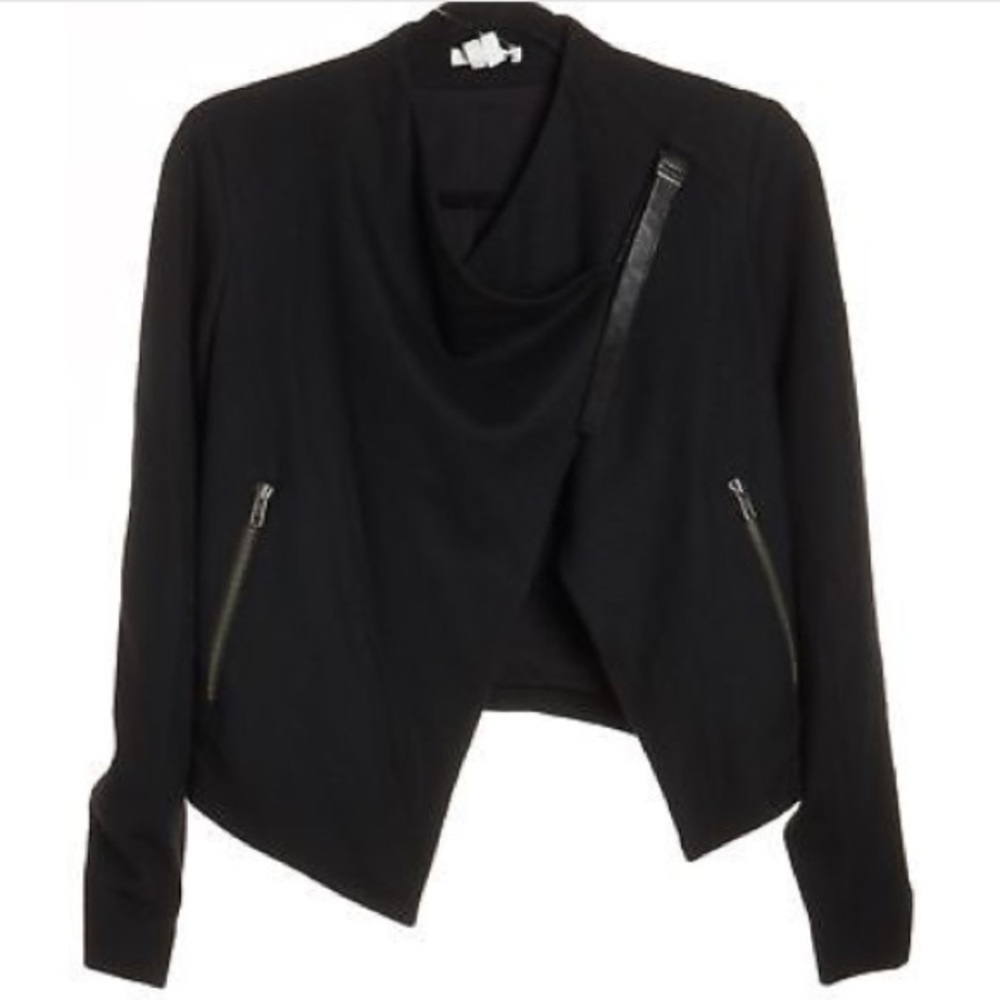 Helmut Lang cropped Sonar wool jacket